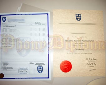 International United Kingdom Fake Diploma and Transcripts Package